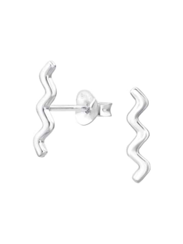 

Alexander York Серьги-гвоздики WAVE из серебра 925 пробы, комплект из 2 штук