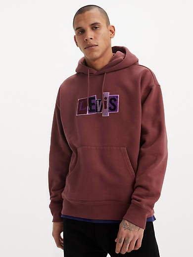 

Толстовка с капюшоном Levi's Skateboarding, цвет Chenille Patch - Red