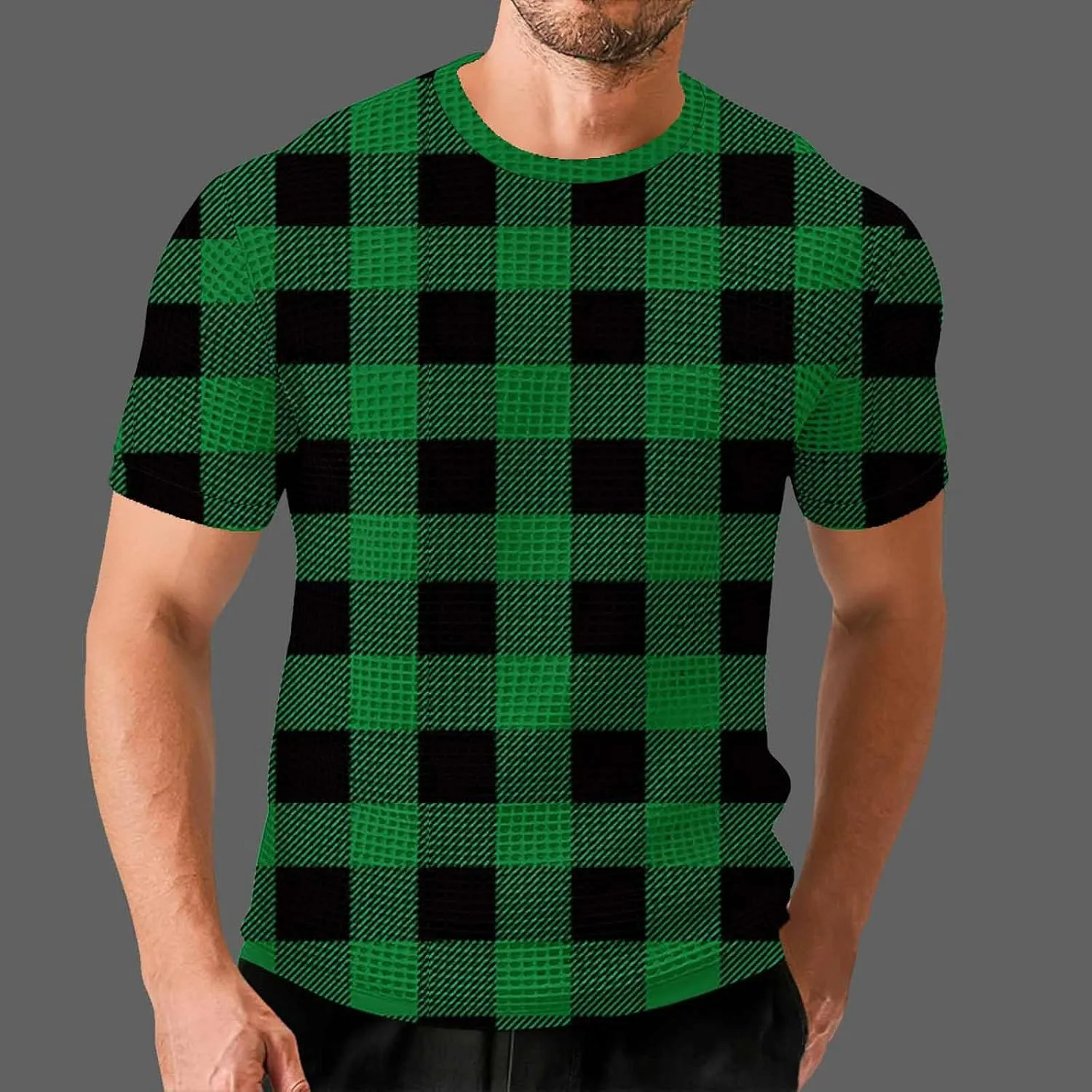 Мужская футболка Muscle Fit для тренировок, Crew Neck, короткий рукав — фото 2