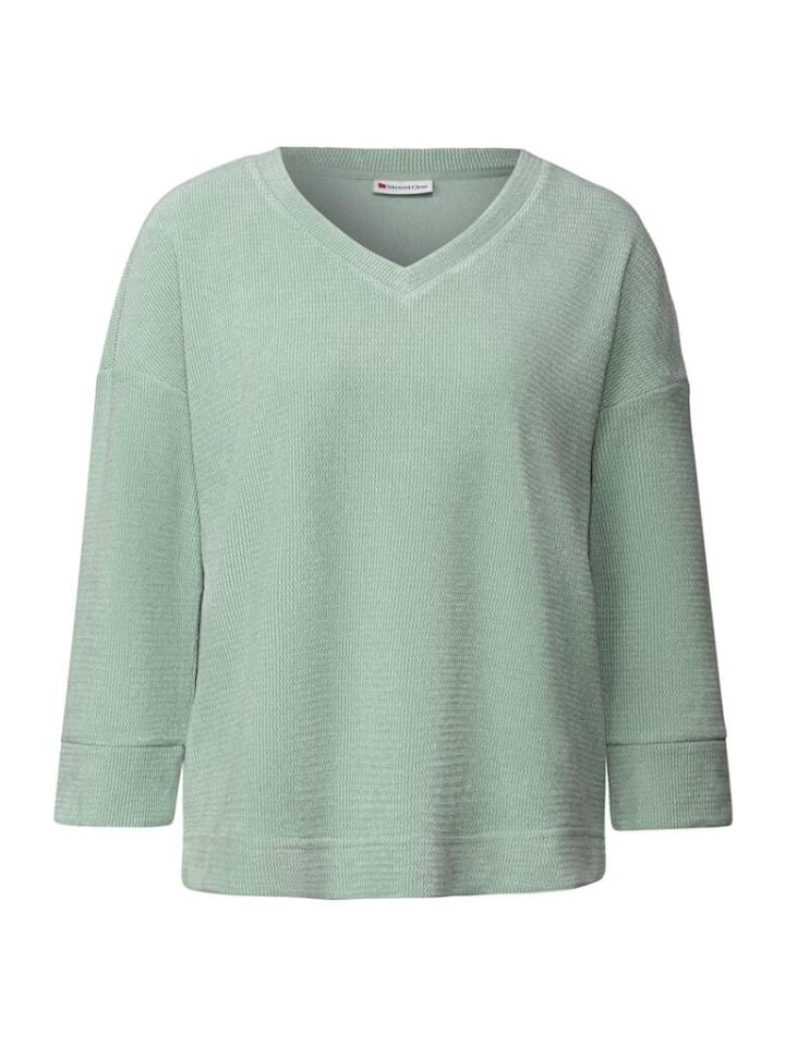 

Рубашка с длинными рукавами спокойного зеленого цвета Street One