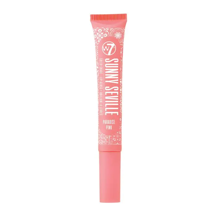 

Блеск для губ sunny seville brillo de labios transparente W7, цвет paradise pink