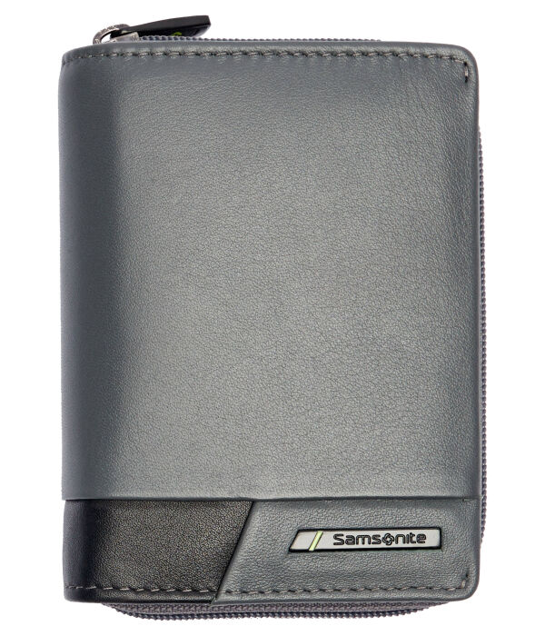 

Кошелек кожаный Samsonite, серый