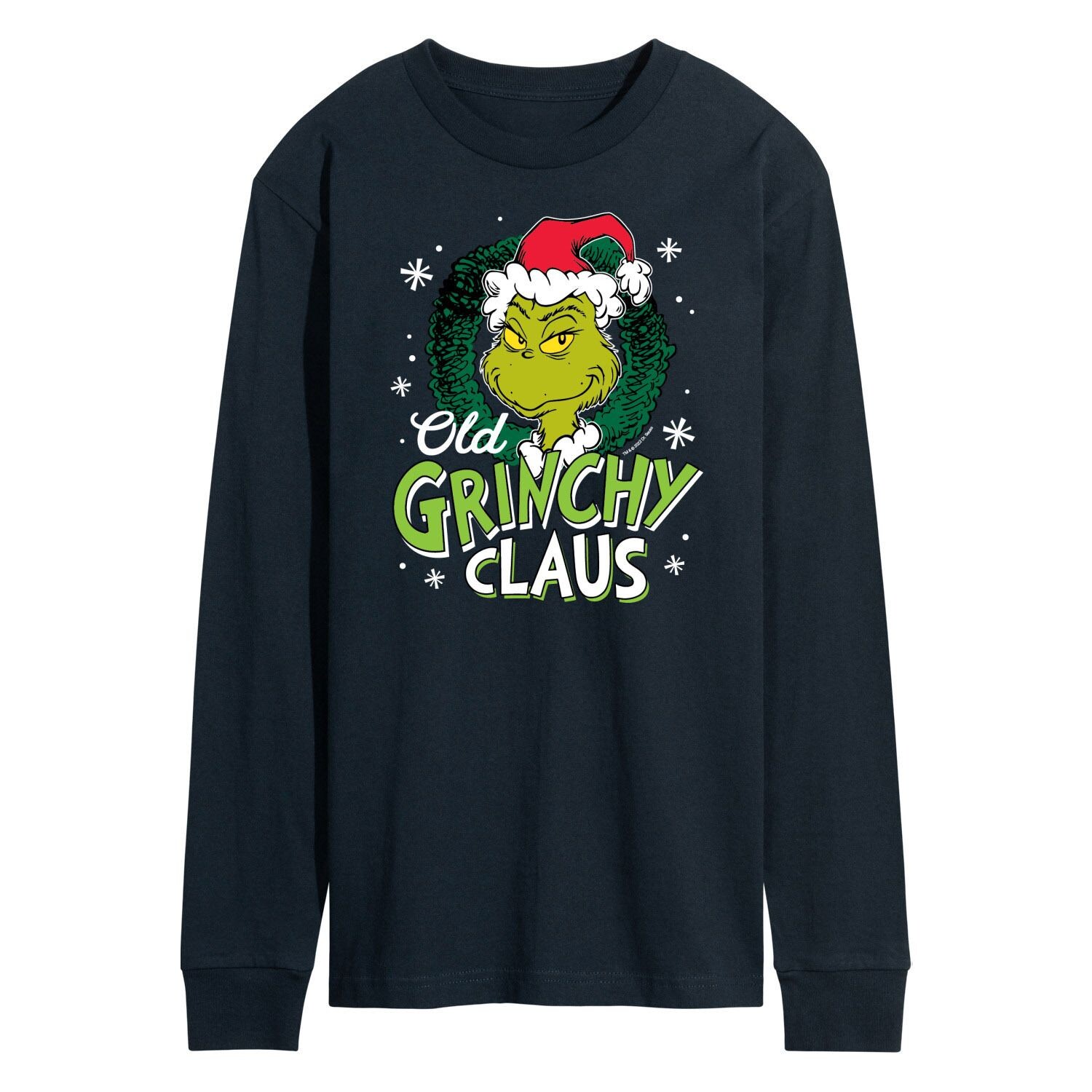 

Мужская футболка Dr. Seuss Grinch Old Grinchy Claus с длинными рукавами Licensed Character