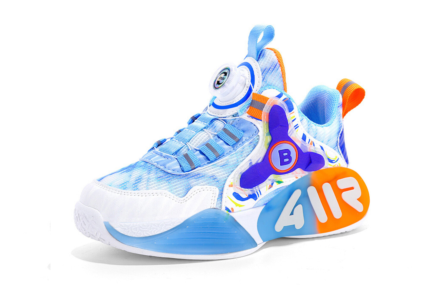 Детские баскетбольные кроссовки Kids Low-top Imau, синий — фото 3