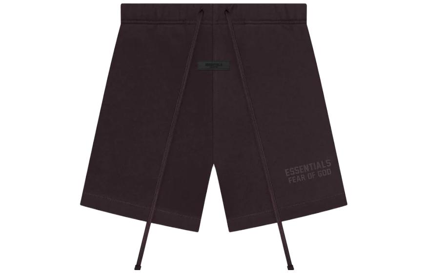 Шорты-свитшоты Fear Of God Essentials, plum — фото 3