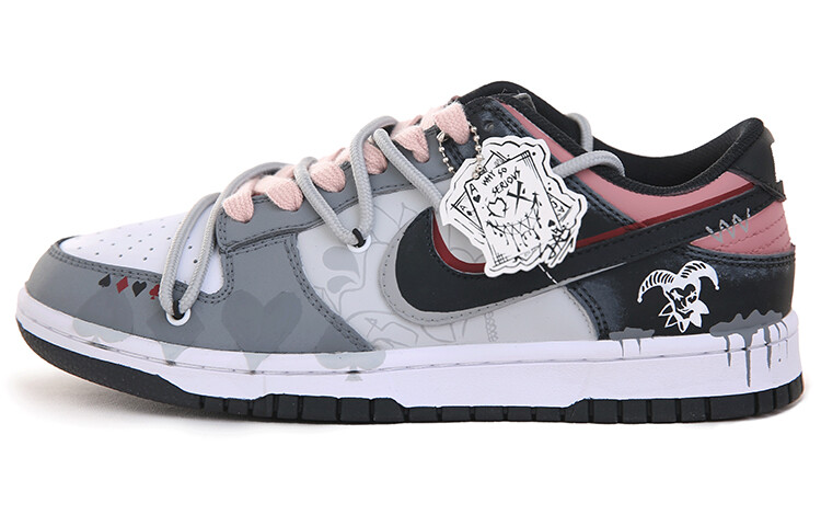 

Кроссовки Nike Dunk Skateboarding Shoes Women's Low-top Black/grey, серый