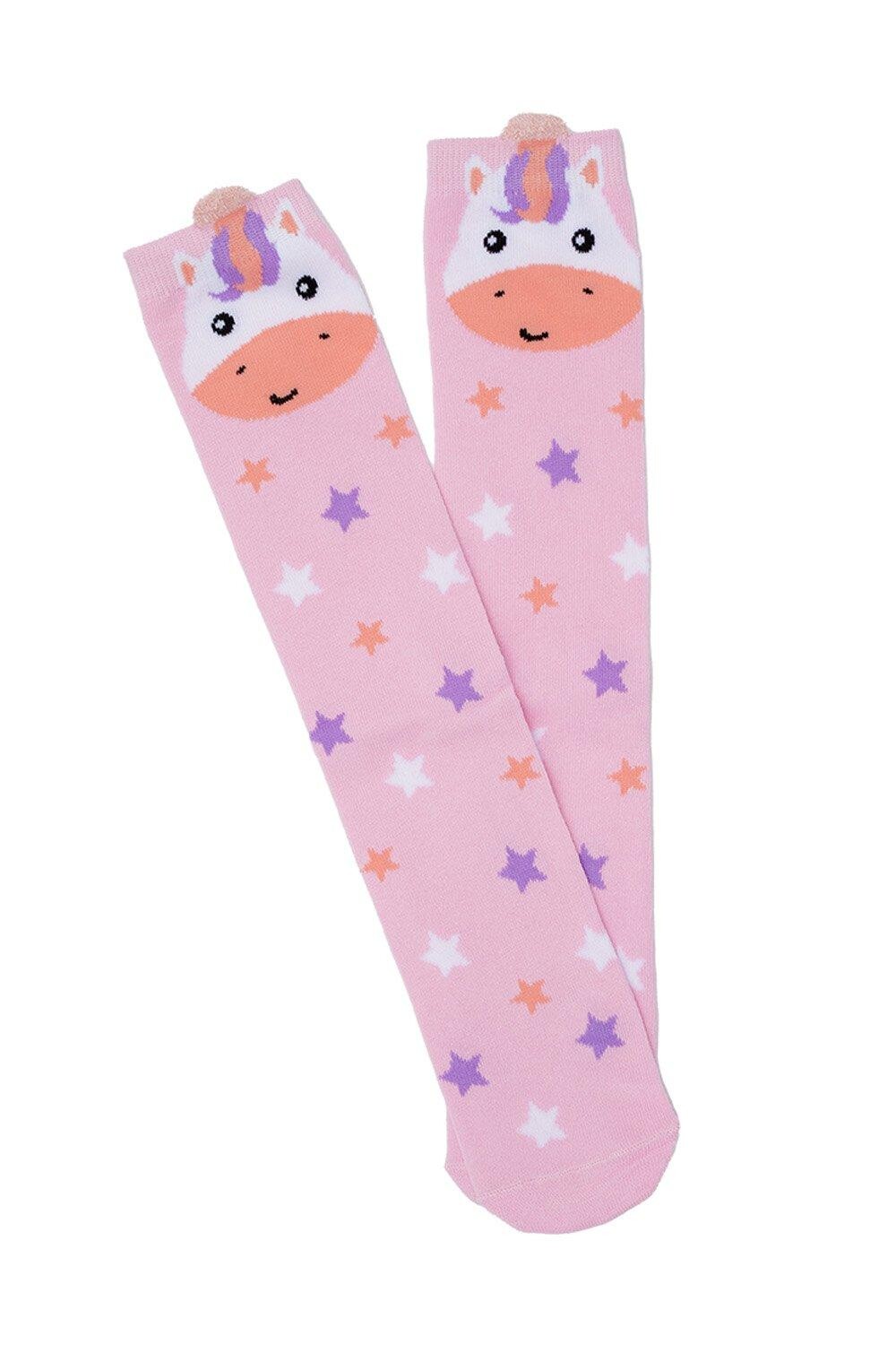 

Носки до колена Magical Unicorn Fox In A Box, розовый