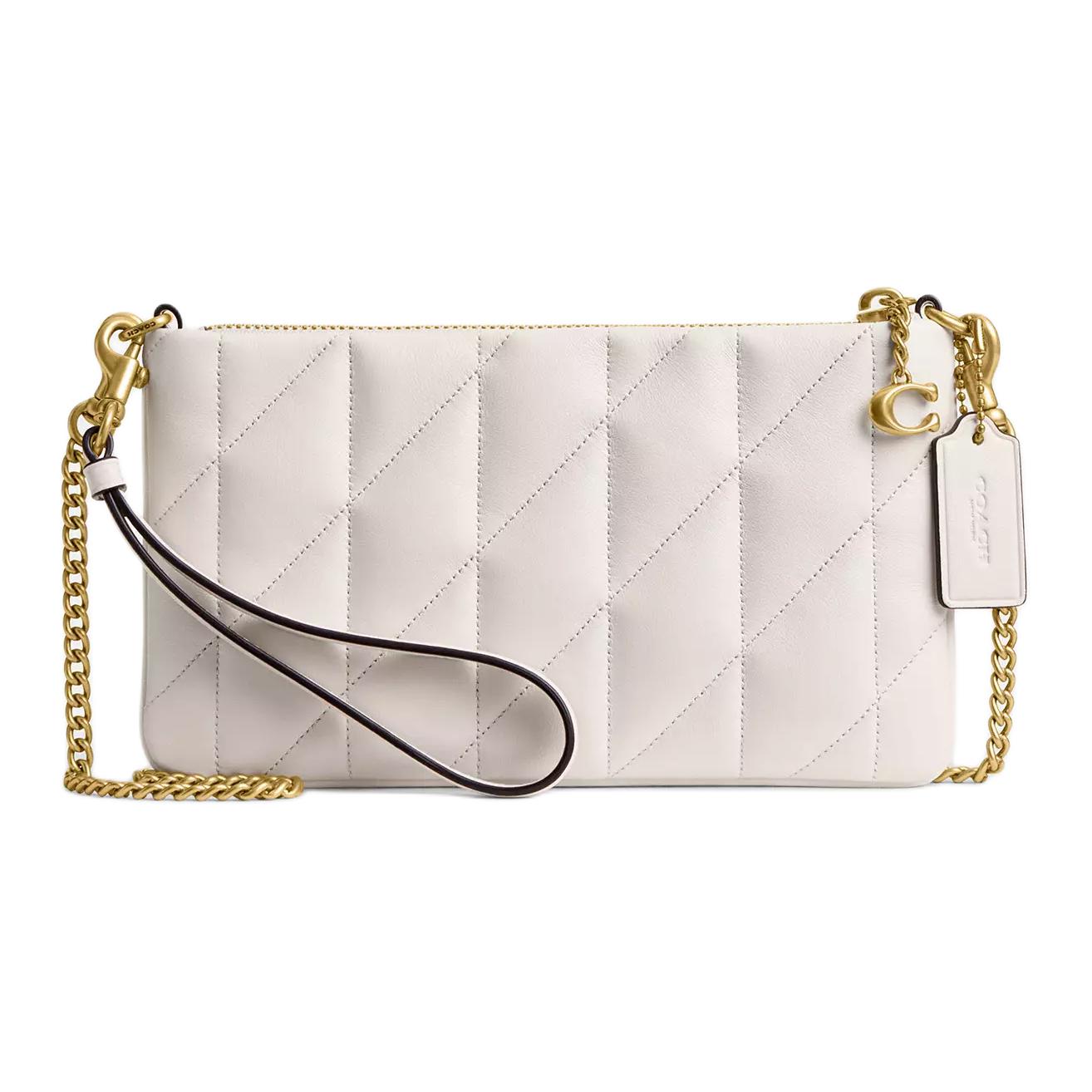 

Coach Женская маленькая клатч-подушка из кожи наппа, белый