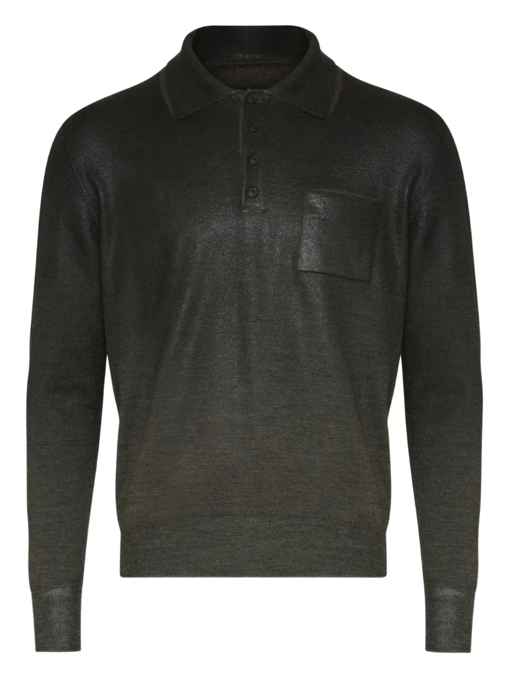 

Поло с карманом Maison Margiela, зеленый