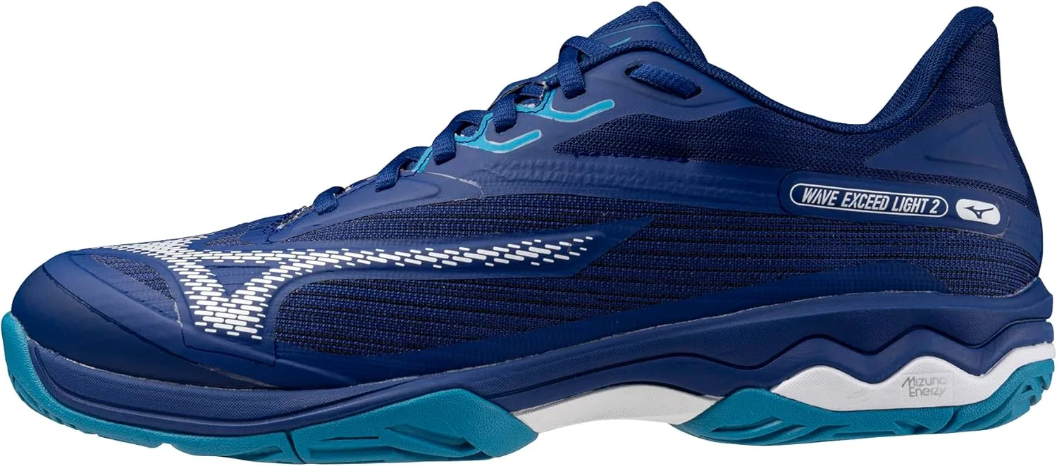 Кроссовки мужские Mizuno Wave Exceed Light 2 AC, Bellwether Blue-white