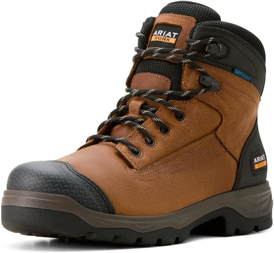 Мужские водонепроницаемые ботинки ARIAT Turbo Duratread Xtr 6, коричневый