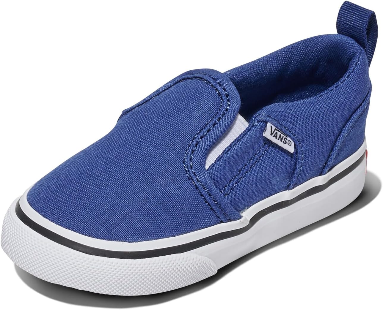 

Vans Unisex-Child Asher V Slip-on | Детские кроссовки для мальчиков и девочек, удобная обувь, Canvas True Navy