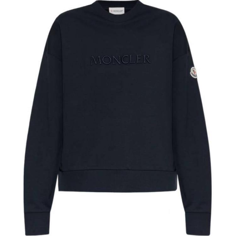 

Свитшот с вышитым логотипом Moncler, синий