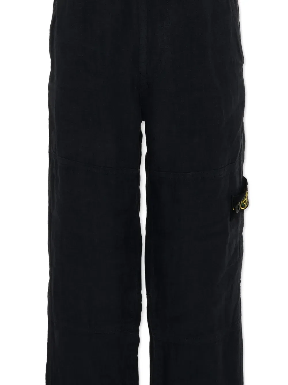 Повседневные брюки с отделкой из вставок Stone Island Junior, черный — фото 4