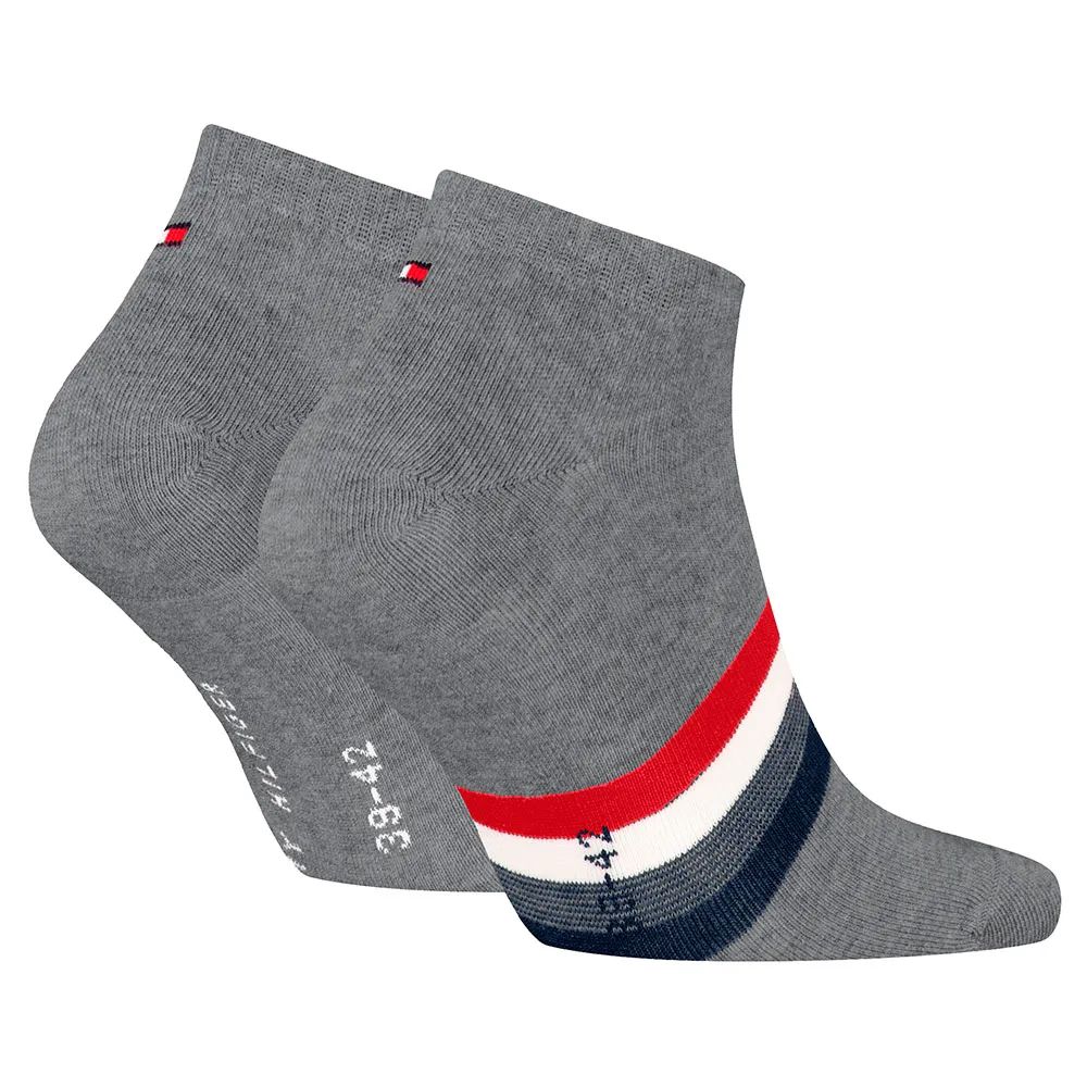 Носки 2 шт Tommy Hilfiger Sneaker, серый — фото 2