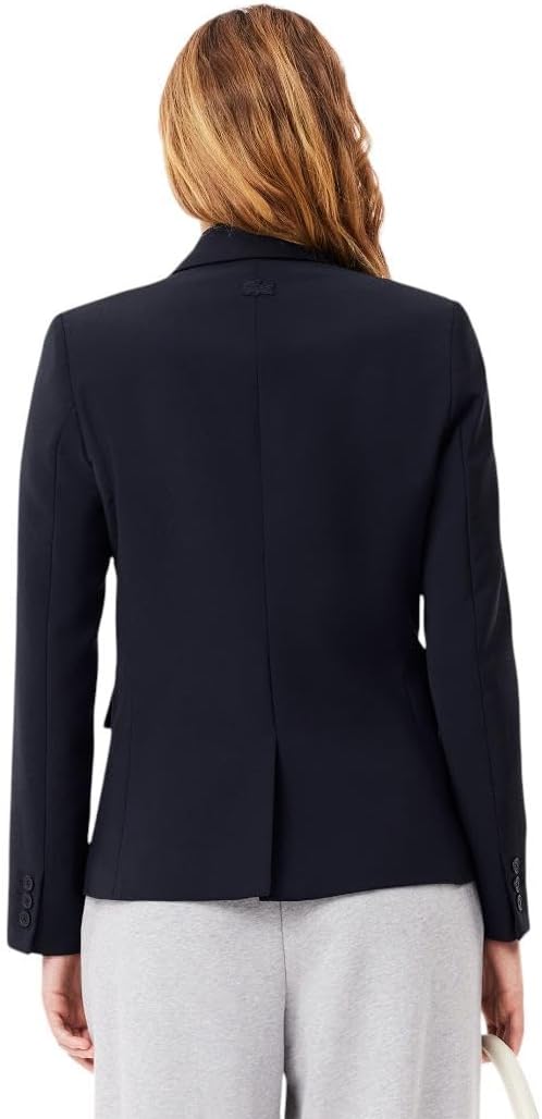 Блейзер Lacoste женский Dark Navy с вышитым логотипом — фото 3