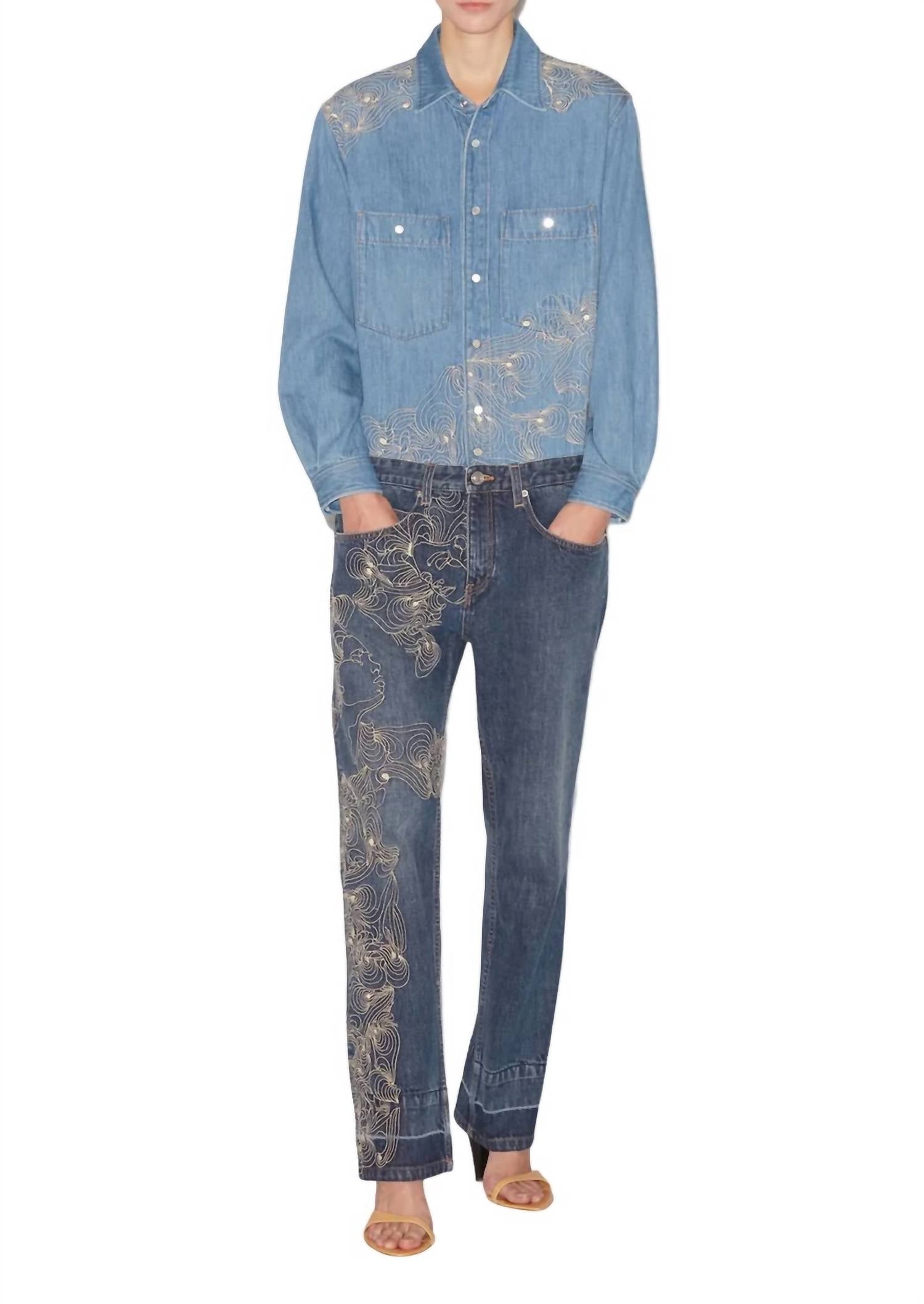 

Комбинезон Imane в синем цвете Isabel Marant