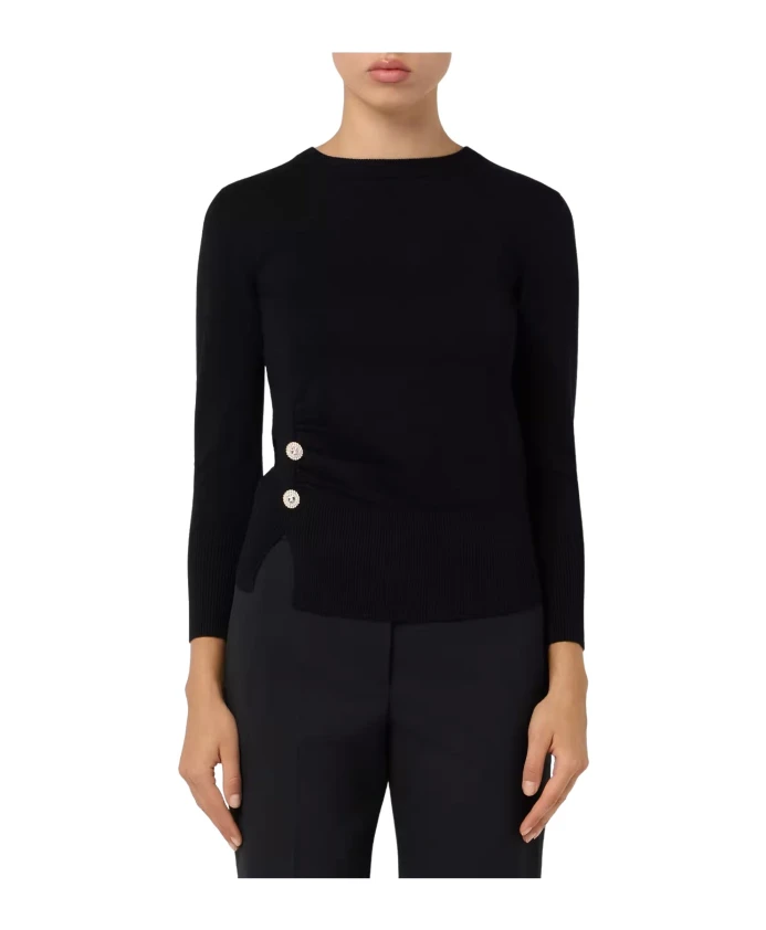 

Вязаный свитер Damiana с круглым вырезом Emme Di Marella, черный