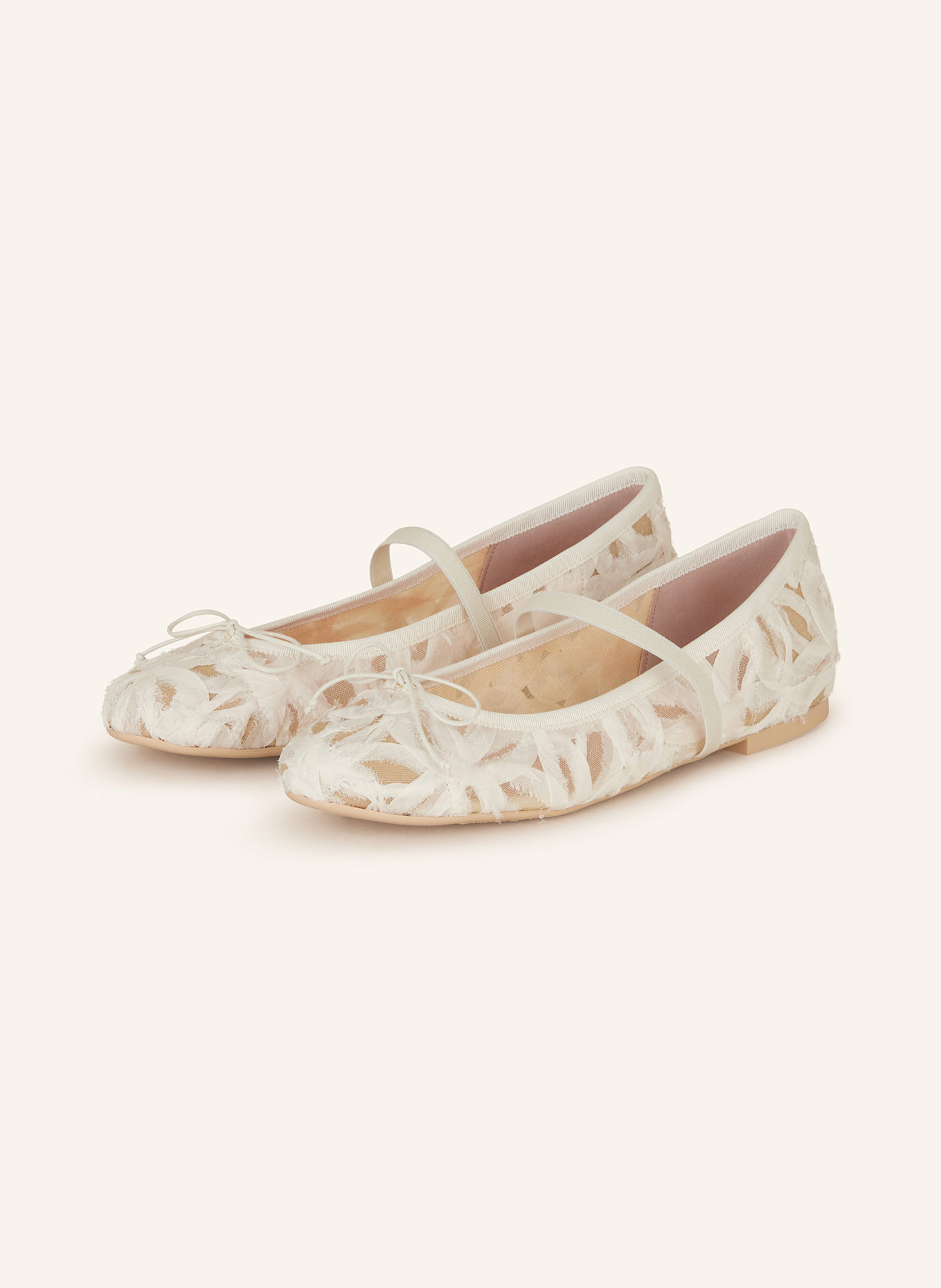 Мэри Джейн балетки перла Pretty Ballerinas, экрю