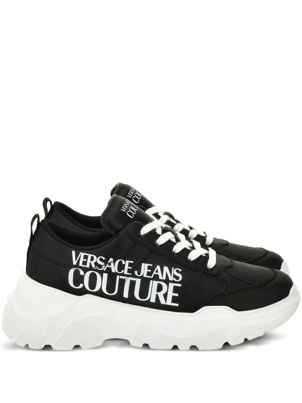 

Массивные кроссовки с логотипом Versace Jeans Couture, черный