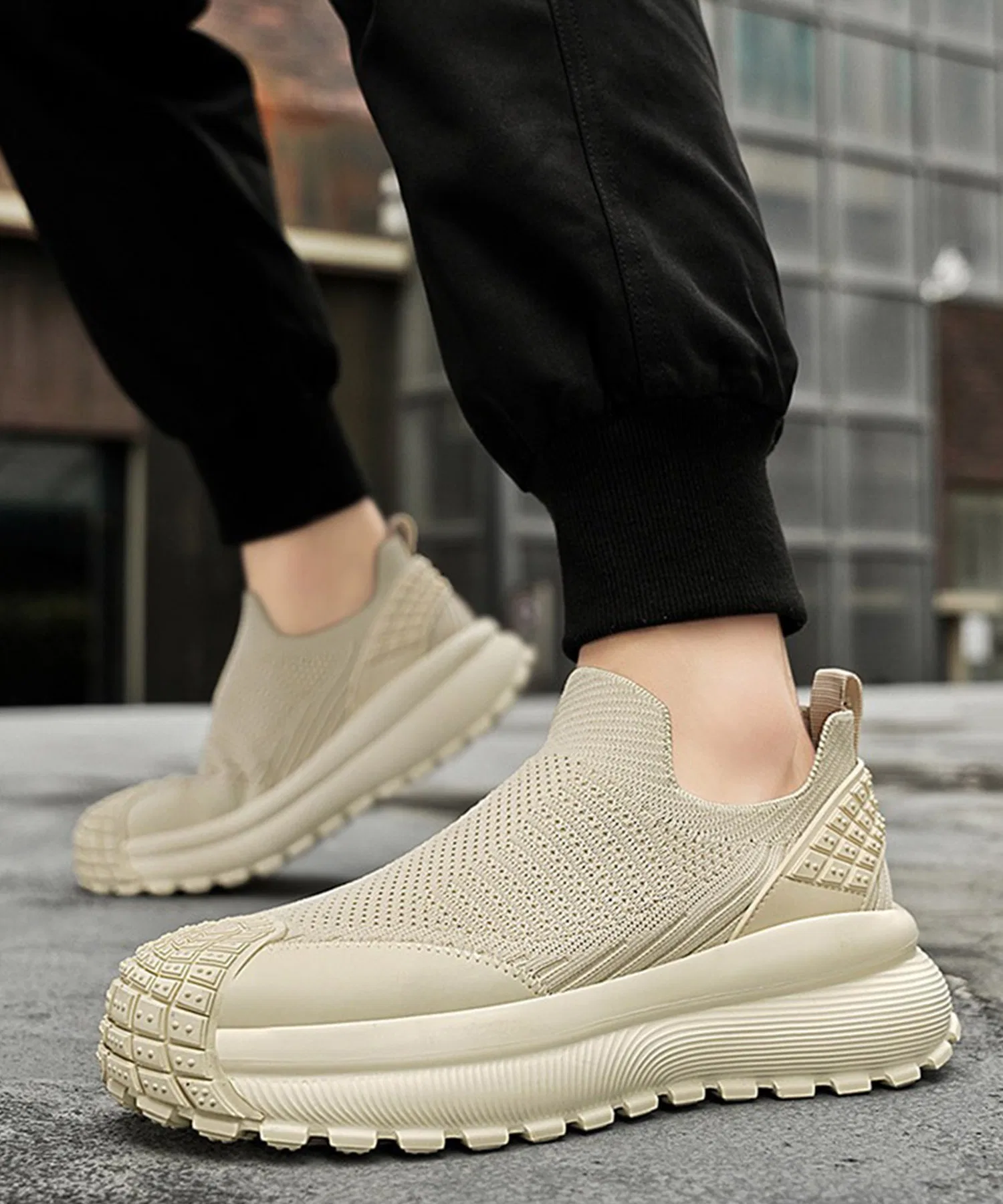 Унисекс Слипоны WESTBOY WO25W18SH03 бежевые