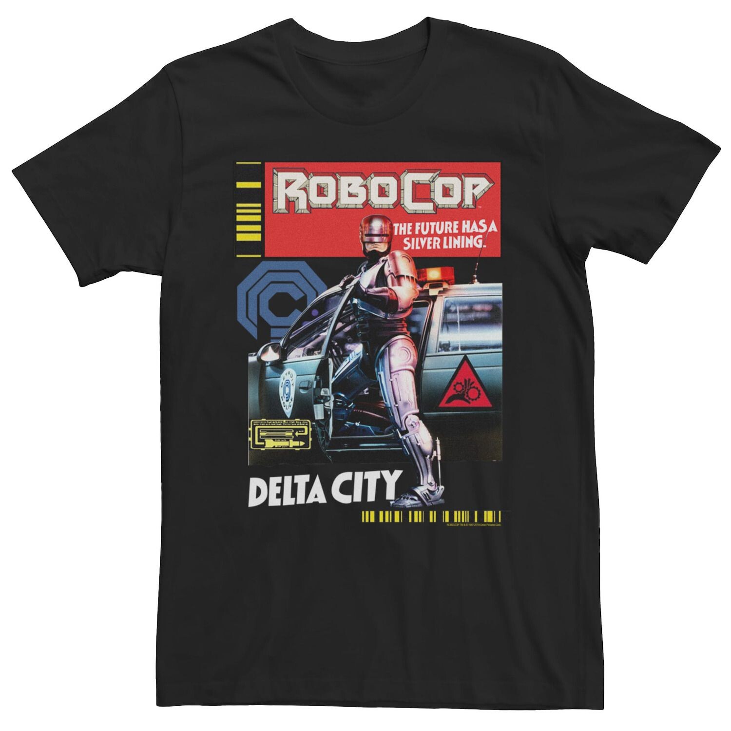 

Мужская полноцветная футболка с плакатом Robocop Delta City Police Licensed Character