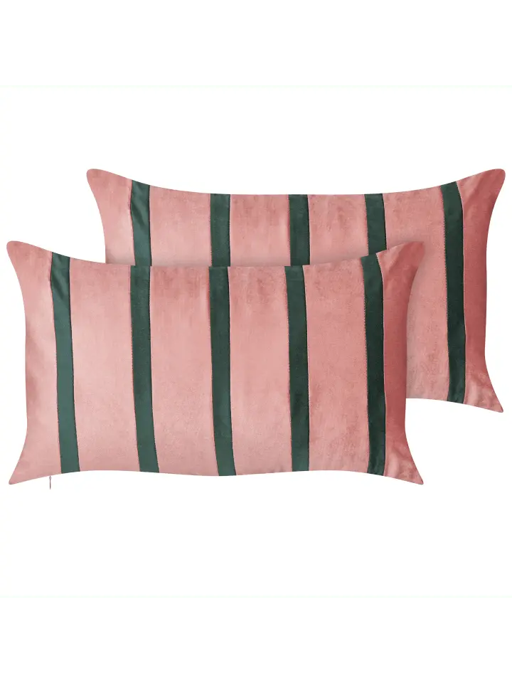 

Декоративная подушка Beliani 2er Set Deko CRODYLINE, цвет rosa/grün