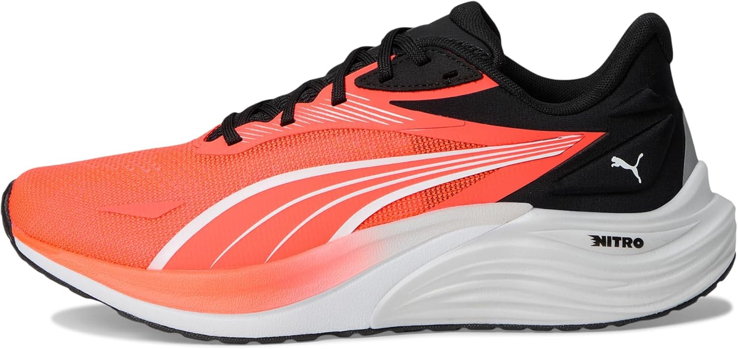 Мужские беговые кроссовки Puma Electrify Nitro 4, белый/красный/серый — фото 4