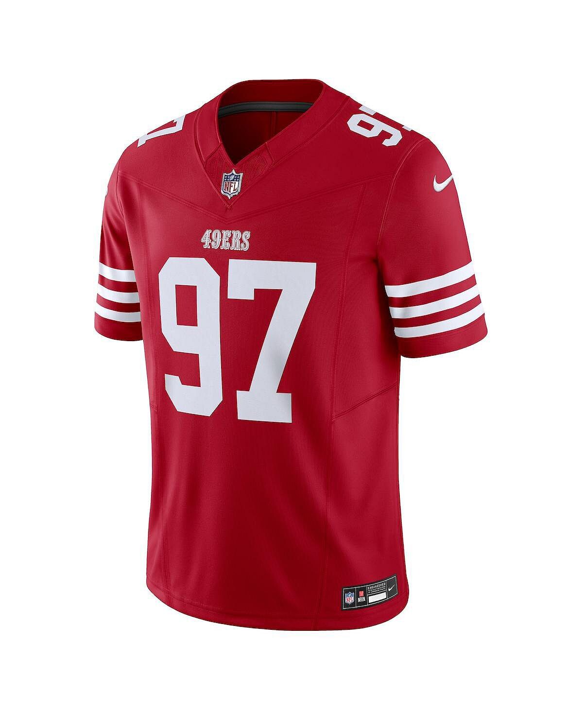 Мужские кроссовки Nick Bosa Scarlet San Francisco 49ers Vapor F.U.S.E. Ограниченный Джерси Nike — фото 3