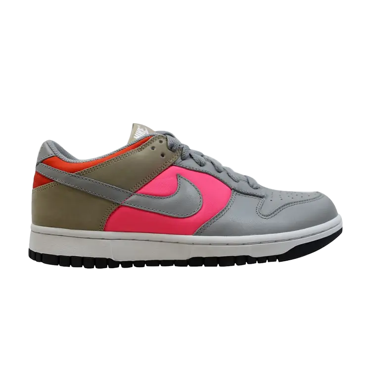 

Кроссовки Nike Dunk Low 'Medium Grey Laser Pink', серый