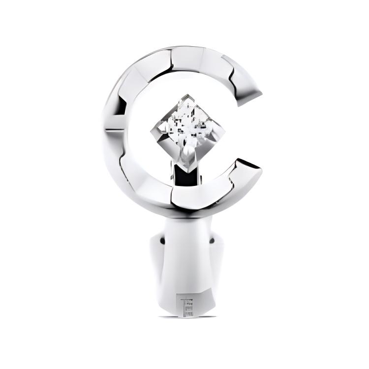 

CHANEL 18K белое золото клипсы серьги женские silver