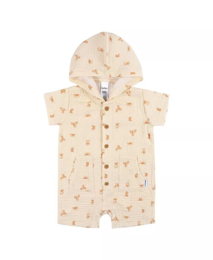 

Комбинезон с капюшоном для мальчиков Gerber, коричневый