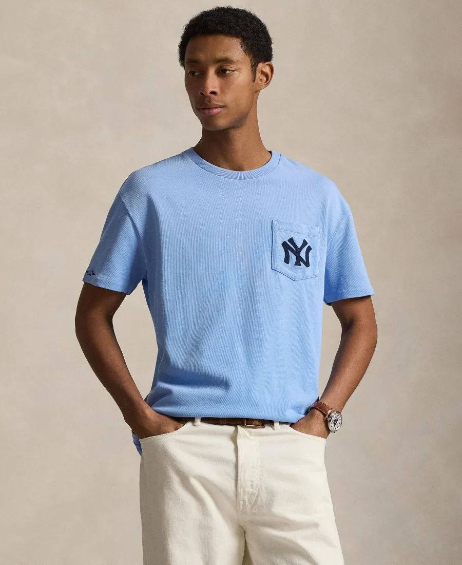 Мужская футболка с круглым вырезом Polo Ralph Lauren, синий lagoon