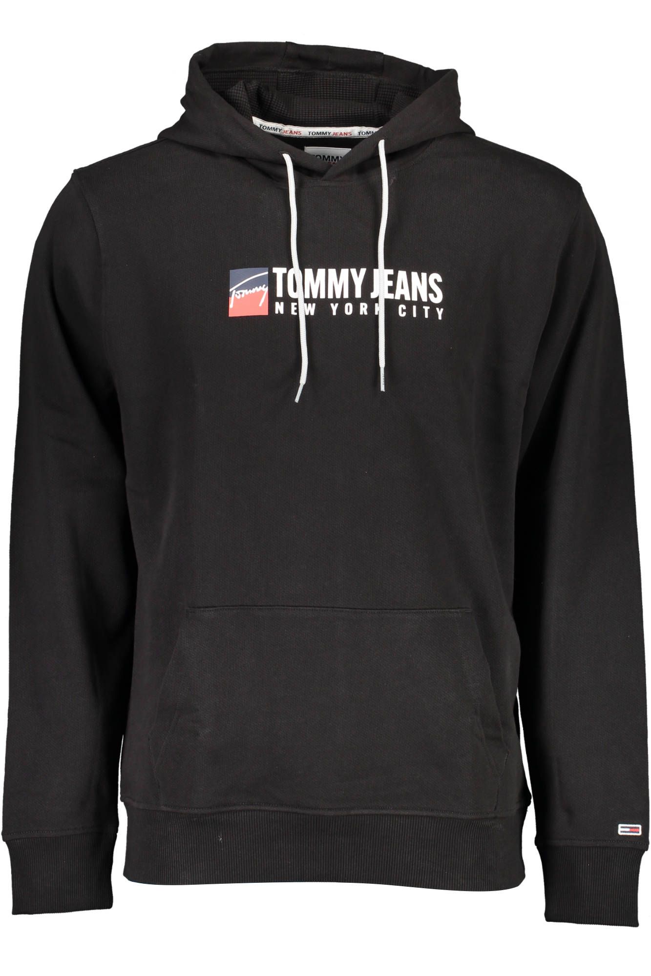 

Черный хлопковый мужской свитер Tommy Hilfiger