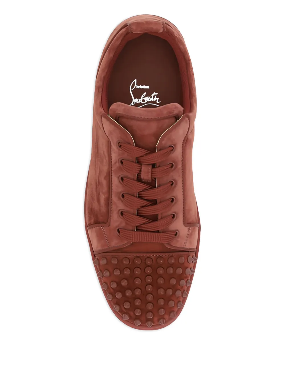 Кеды Orlato Spikes Christian Louboutin, коричневый — фото 3