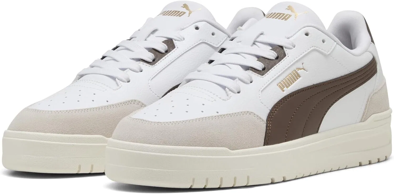 Кроссовки Puma Unisex Shuffle Downtown OG, White Flat Bronze Vapor Gray Brown — фото 2