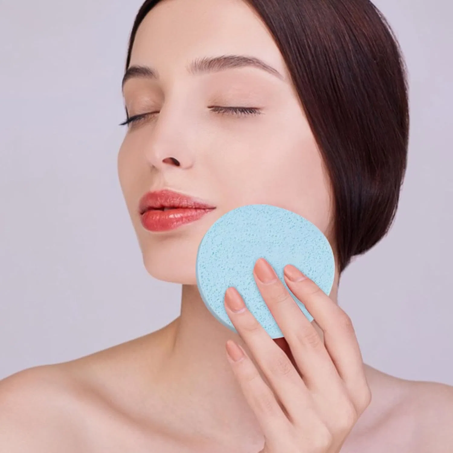 Спонж для умывания, 60 шт, мягкие скраб-подушечки, прессованные, для дома и путешествий, массаж кожи — фото 2