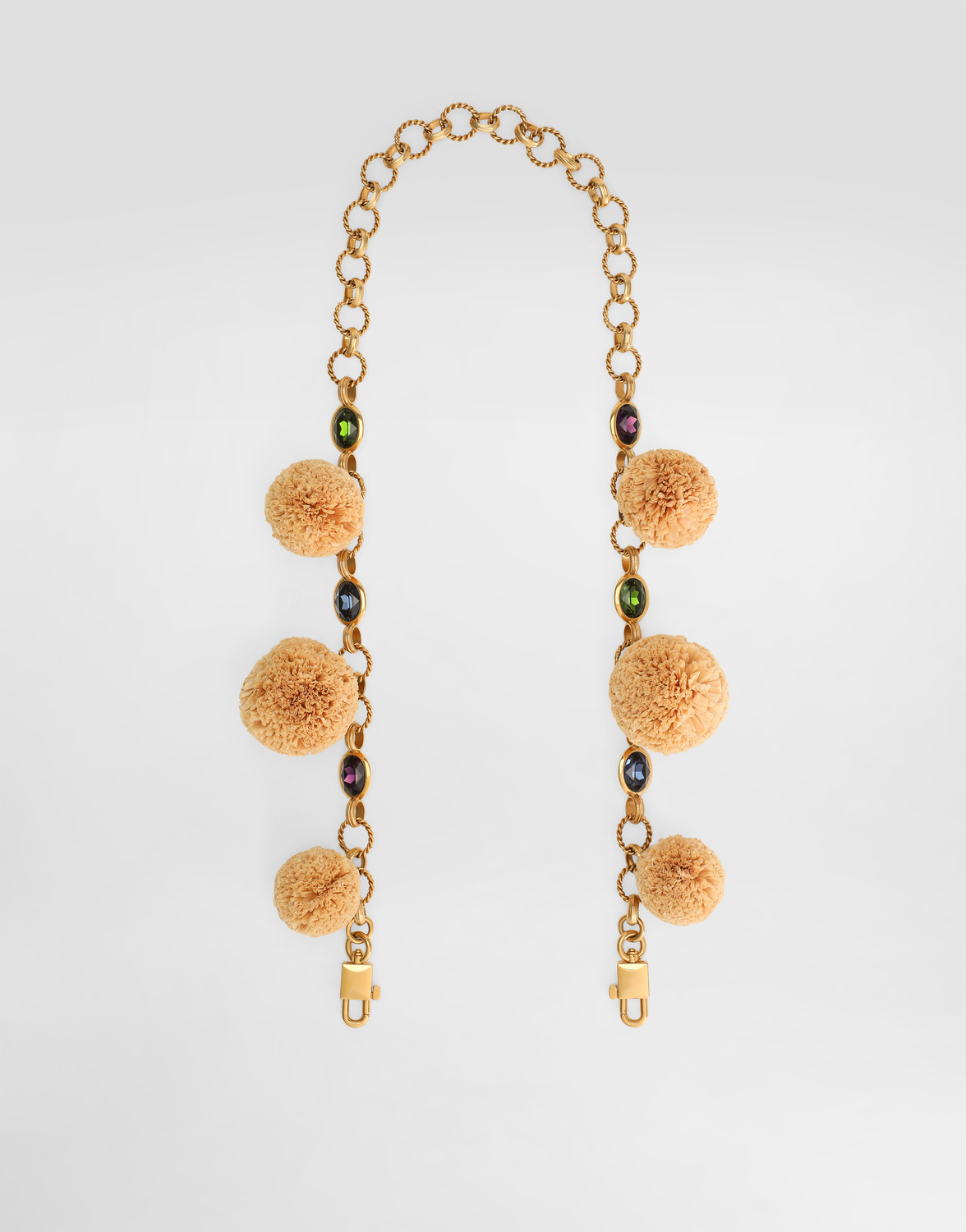 

Плечевой ремень для сумки из металла с оправами Dolce&Gabbana, мультиколор