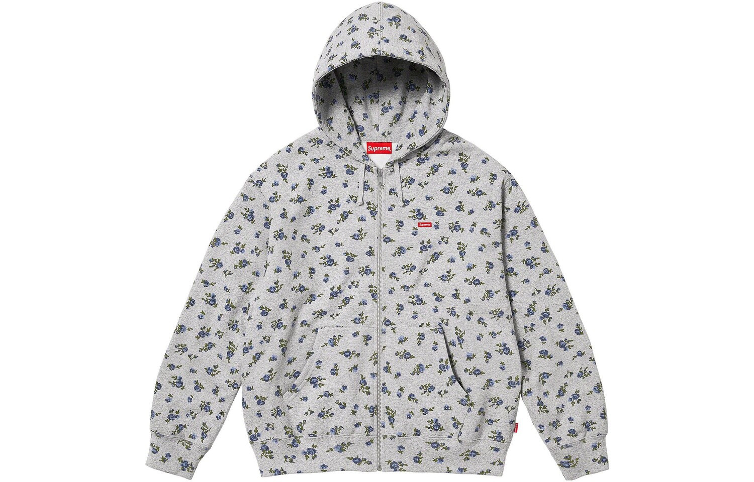 

Толстовка Supreme с принтом, серый