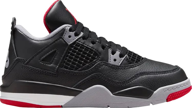 

Кроссовки Air Jordan 4 Retro PS 'Bred Reimagined', черный