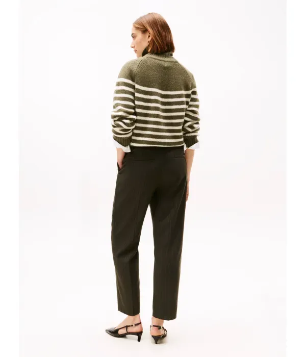 Брюки чинос straight fit Tommy Hilfiger, зеленый — фото 3