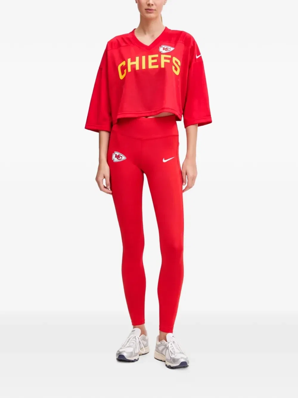 Укороченная футболка Kansas City Chiefs Wide Receiver Jersey Fashion из коллаборации с NFL Nike, красный — фото 2