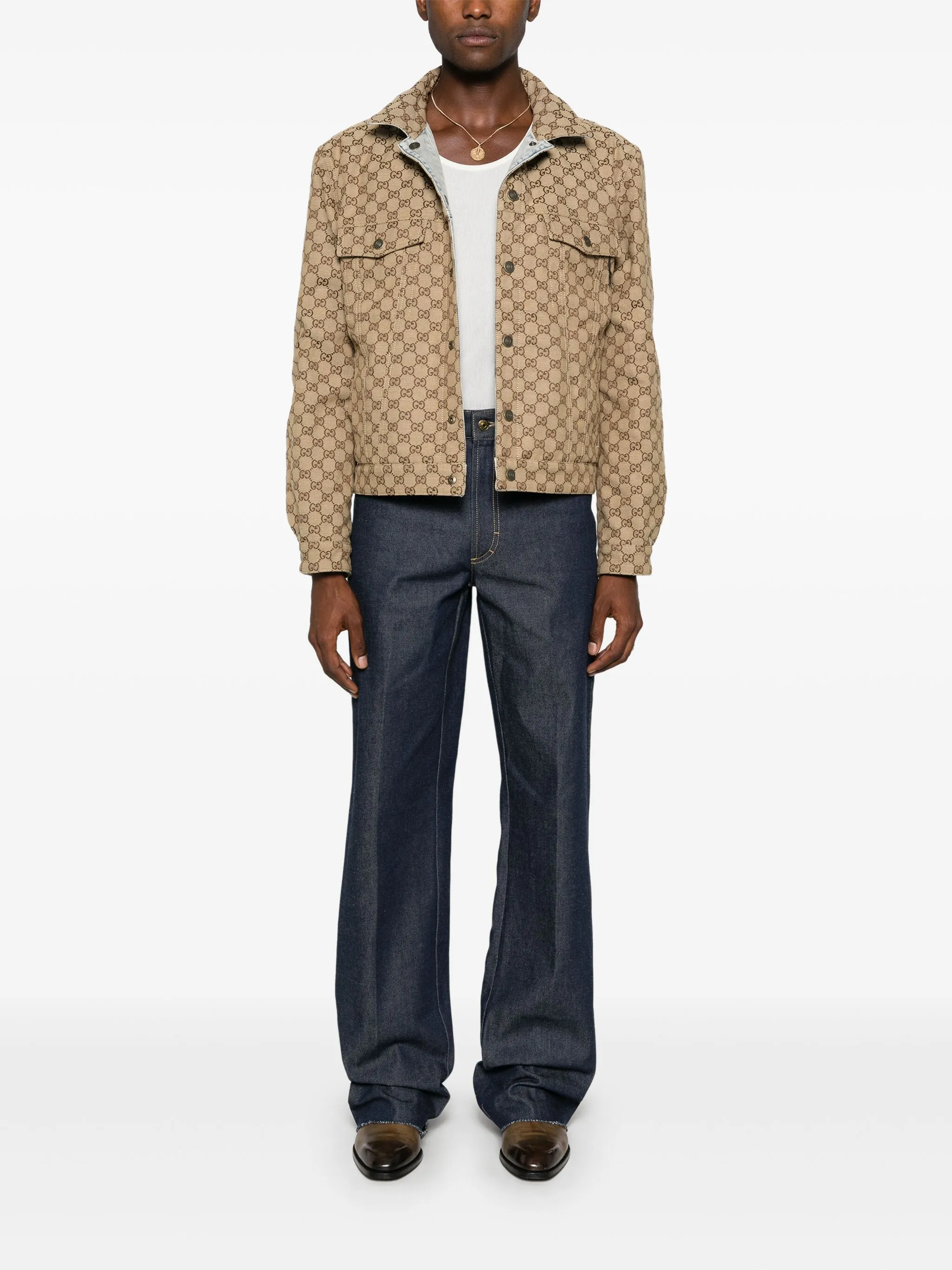 Двусторонняя джинсовая куртка Gucci, синий — фото 2