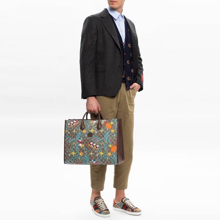 Мужской шерстяной кардиган с жаккардовым узором Double G Gucci, темно-синий — фото 4