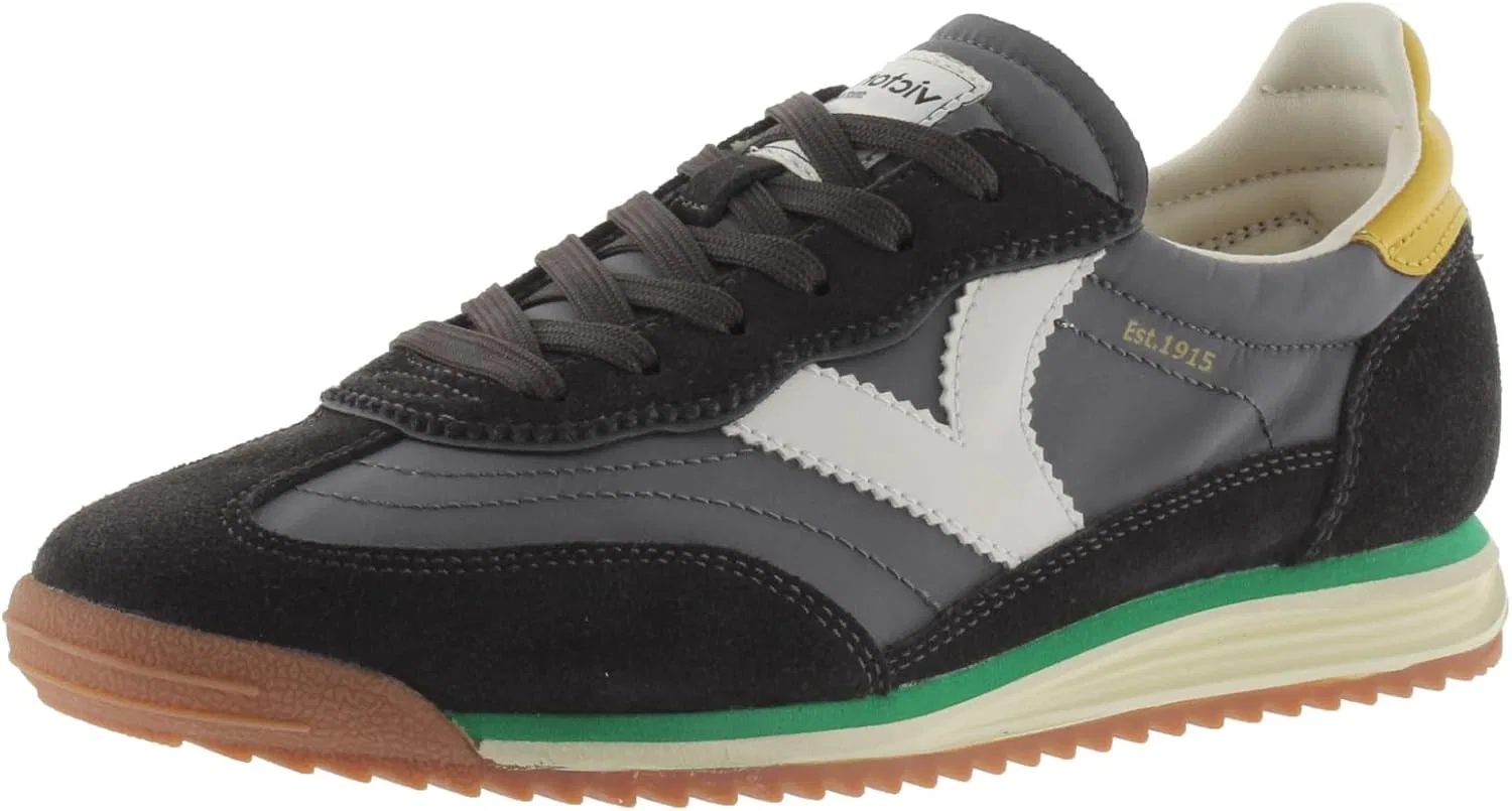 Кроссовки victoria Low-Top Unisex Saturno Nylon & Coloured & Split Leather Parts & Serrated Sole 1158100 for Adults