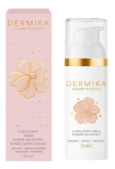

Крем-эликсир молодости на ночь Лицо/шея/декольте, 50мл Dermika Luxury Placenta