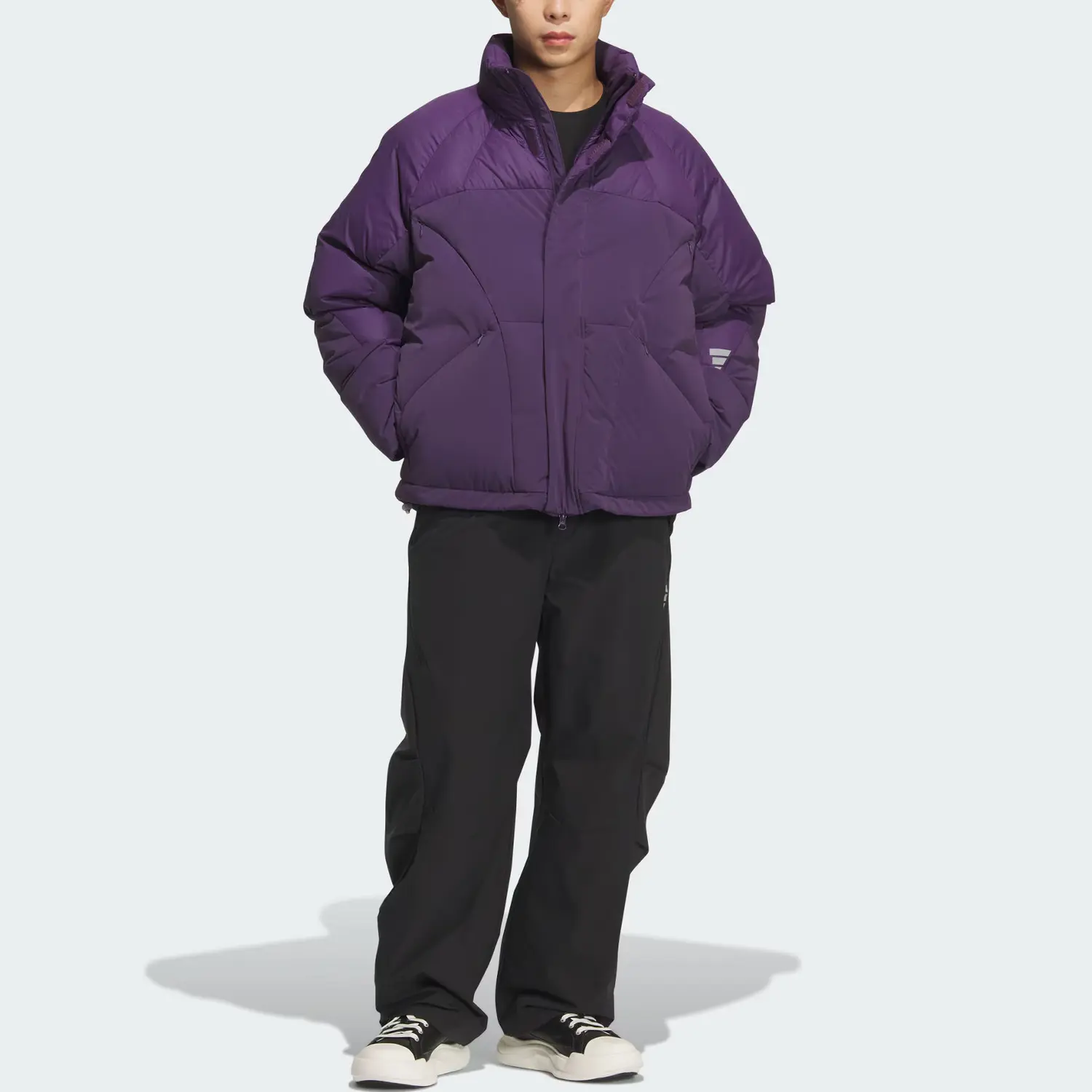 Пуховик FOS FUTURE STYLE мужской Adidas, фиолетовый — фото 3