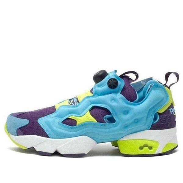 

Кроссовки instapump fury og 'blue purple yellow' Reebok, синий