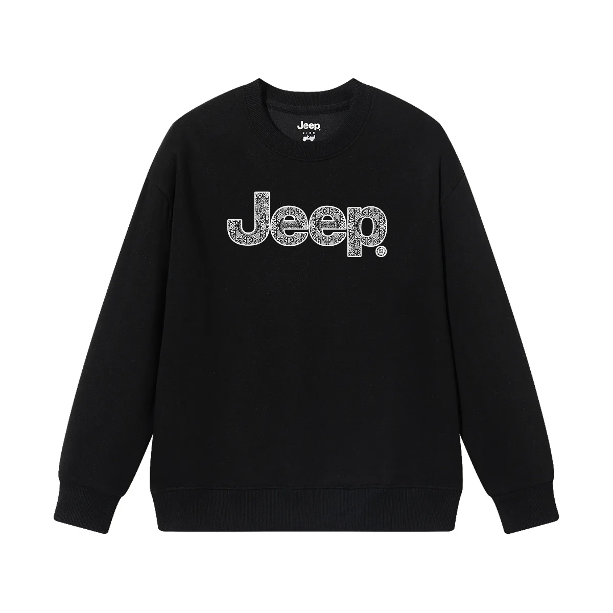 Толстовка с круглым вырезом для школьников Jeep, Coffee[Fleece-Lined] — фото 4