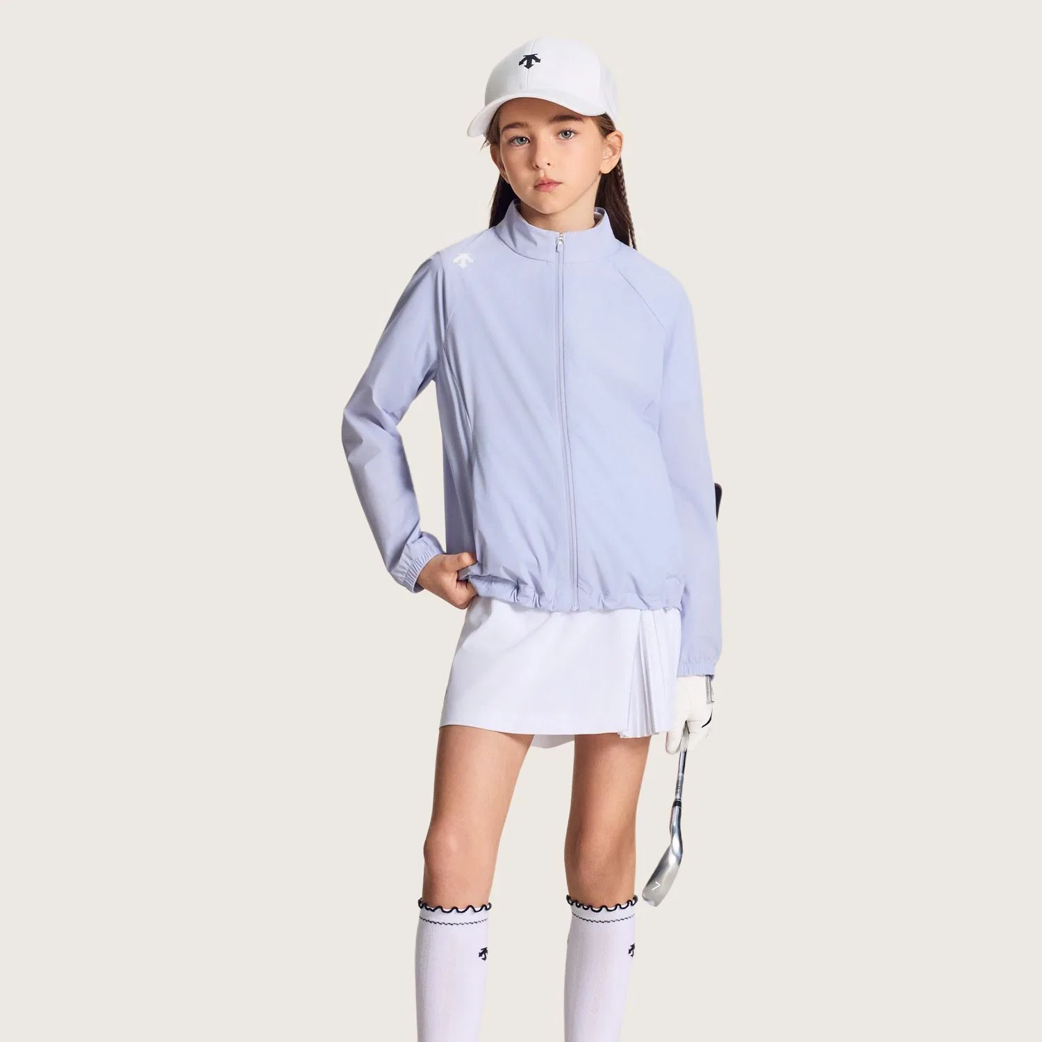 Солнцезащитная куртка DESCENTE для детей фиолетовая — фото 3